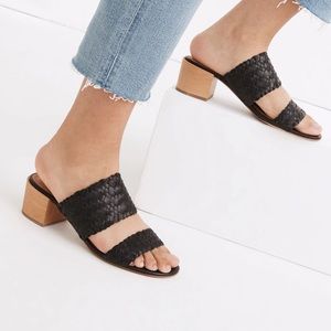 Madewell Kiera mule sandal woven black